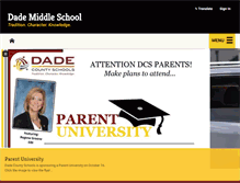 Tablet Screenshot of dms.dadecountyschools.org
